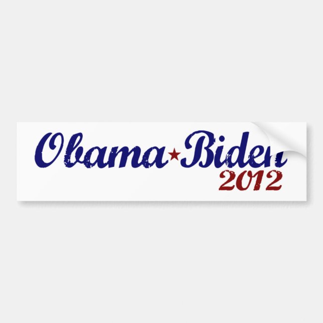 Obama Biden 2012 Bildekal (Framsidan)