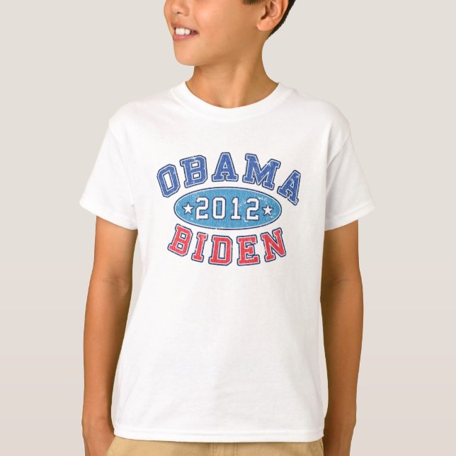 Obama & Biden 2012 Collegiate Election Kids Tee (Framsida)