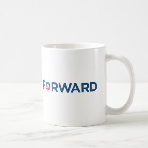 Obama Biden 2012 framåtriktat (mörk - blått) Kaffemugg
