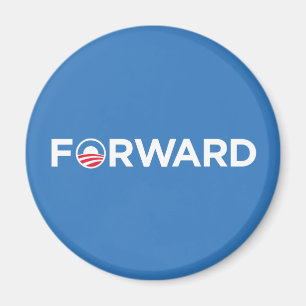 Obama Biden 2012 framåtriktat (vit på Light - Magnet