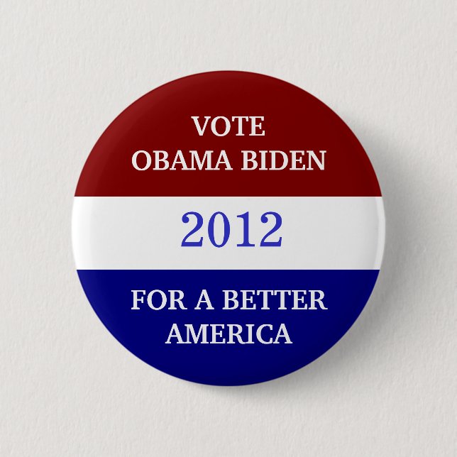 OBAMA BIDEN 2012 knäppas Knapp (Framsida)