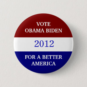 OBAMA BIDEN 2012 knäppas Knapp