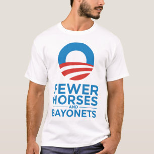 Obama Biden 2012 mer få hästar och bajonetter Tee