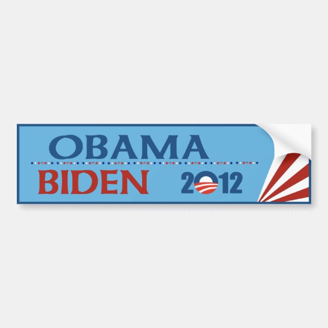 Obama - Biden bildekal 2012 (Framsidan)