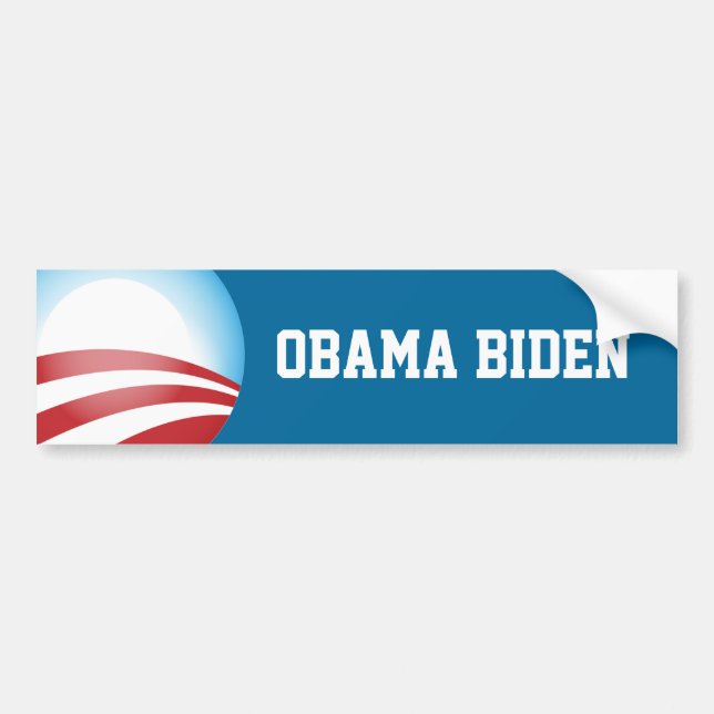 Obama Biden Bumper Sticker Bildekal (Framsidan)