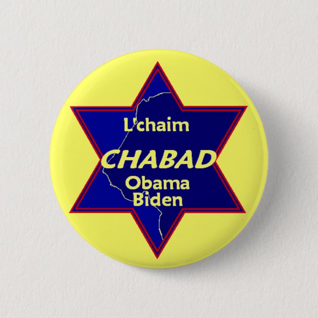 Obama Biden CHABAD knäppas Knapp (Framsida)