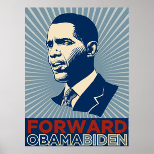 Obama Biden eftersänder affischen Poster