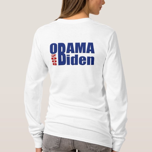 Obama Biden Hoodie Tee Shirt (Baksida)