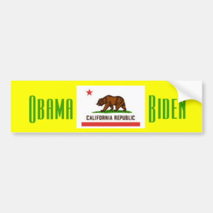 Obama Biden KALIFORNIEN Bildäckslapp Bildekal