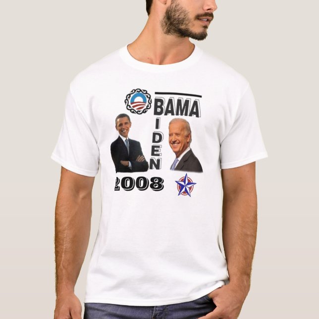 Obama Biden Kampanj Manar Shirt T (Framsida)