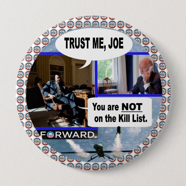 Obama & Biden: Lita på mig Joe. Knapp (Framsida)
