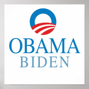 OBAMA BIDEN NOLLA-BLÅTT - .PNG POSTER