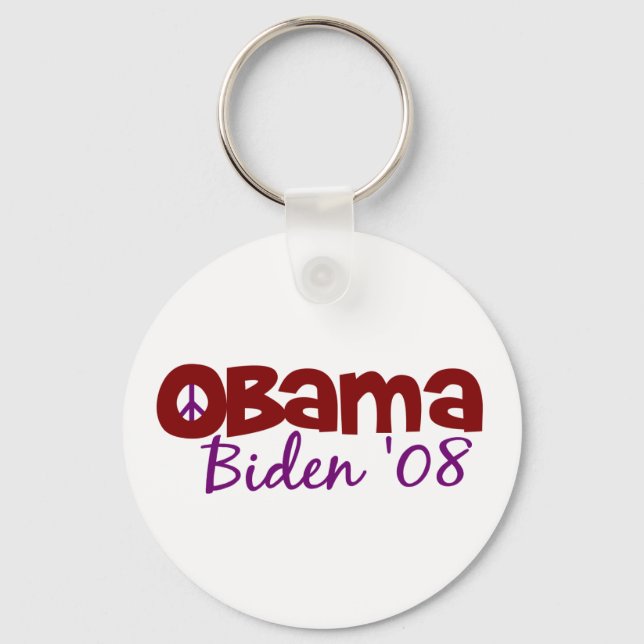 Obama Biden Peace Nyckelring (Framsida)