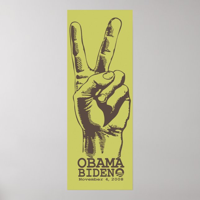Obama Biden Peace-utskrift Poster (Framsidan)