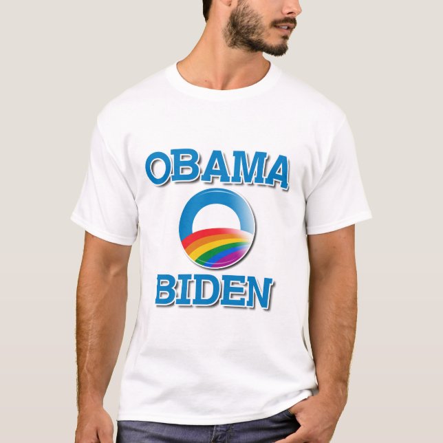 Obama Biden pride knäppas Tee (Framsida)