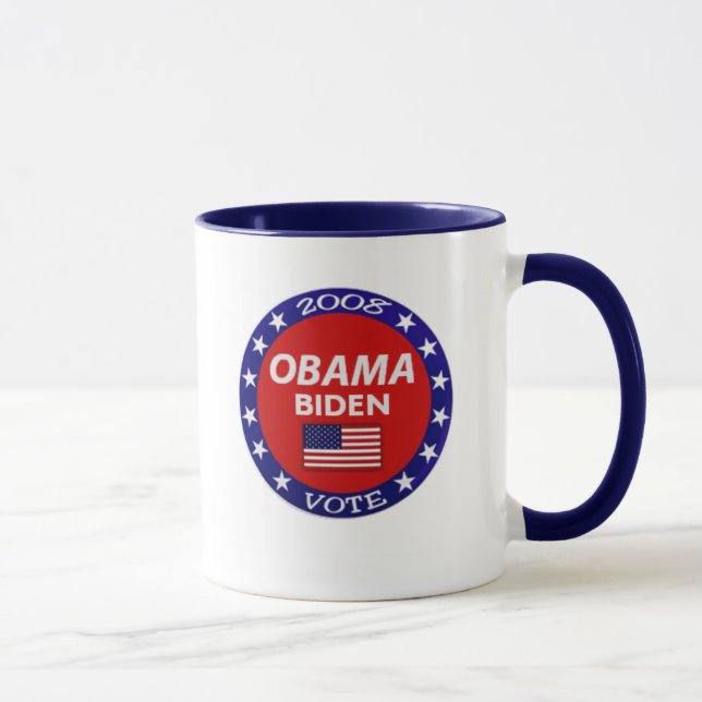 Obama Biden röstar muggen Mugg (Höger)