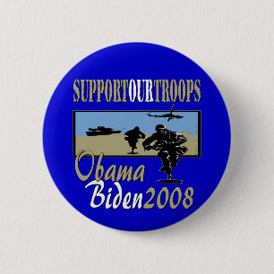 Obama Biden service våra soldater Knapp