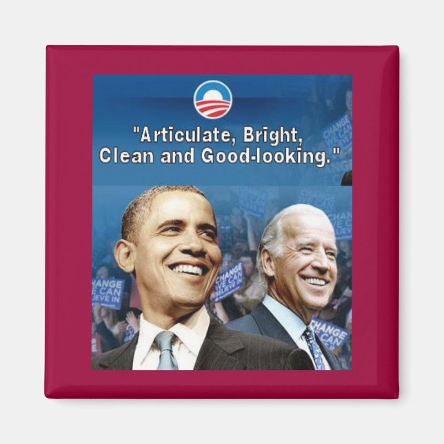 Obama Biden Square Magnet (Framsidan)