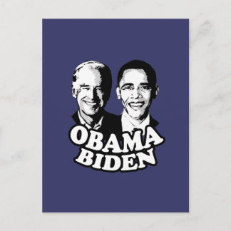 Obama Biden T-shirt Vykort