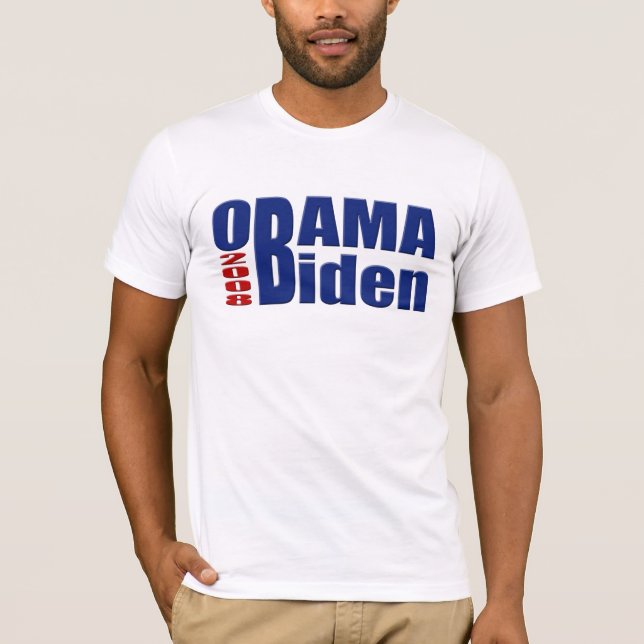 Obama Biden T-tröja, Hoodies & mer Tee (Framsida)