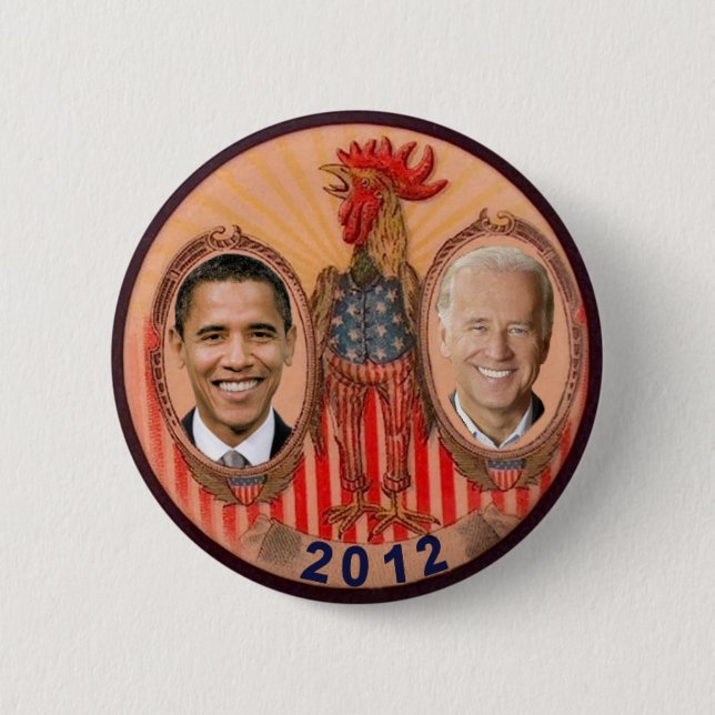 Obama Biden tupp 2012 Knapp (Framsida)