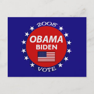 Obama Biden Vote-vykort Vykort