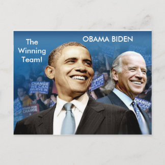 Obama Biden Vykort