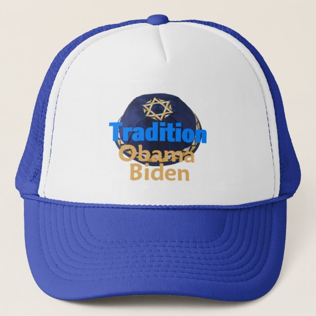 Obama Biden YARMULKEhatt Truckerkeps (Framsida)