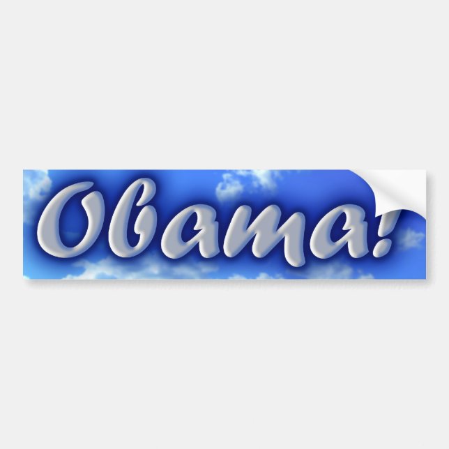 Obama! bildekal (Framsidan)