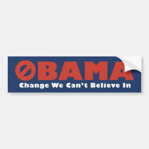 Obama bildekal som vi inte kan tro