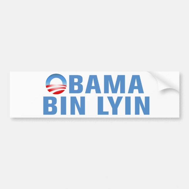 Obama bin Lyin Bildekal (Framsidan)