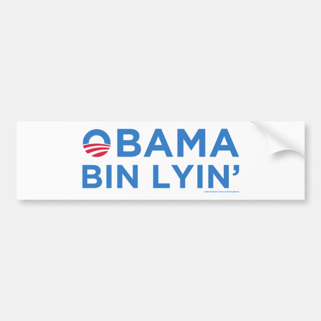 Obama bin Lyin Bildekal (Framsidan)