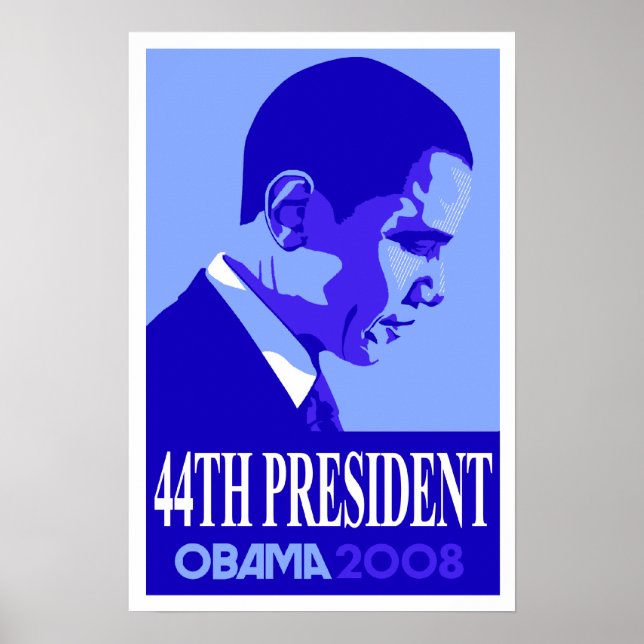 Obama Blue 44:e presidenten Poster 3 (Framsidan)