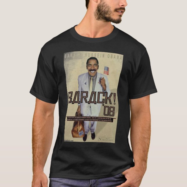 obama boratparodi t-shirt (Framsida)
