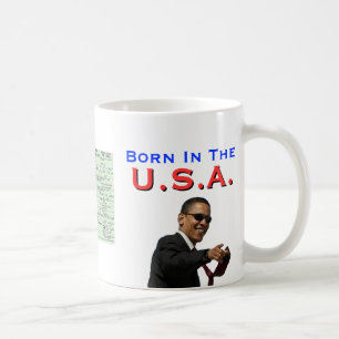 Obama: Bördigt USA Kaffemugg
