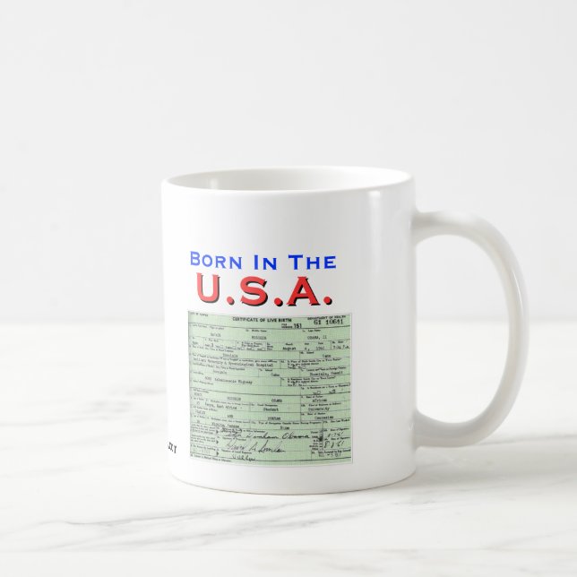 Obama: Bördigt USA Kaffemugg (Höger)