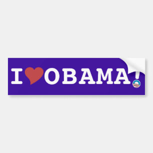 OBAMA BUMPER STICKER BILDEKAL