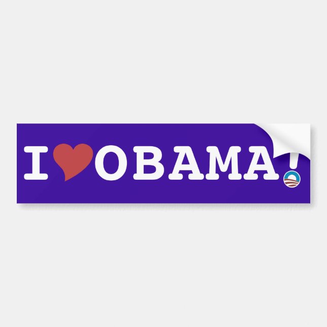 OBAMA BUMPER STICKER BILDEKAL (Framsidan)