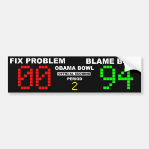 Obama bunke - officiellt göra poäng bildekal