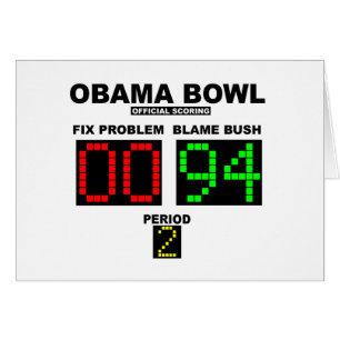 Obama bunke - officiellt göra poäng hälsningskort