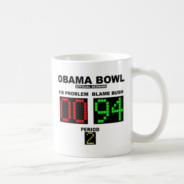 Obama bunke - officiellt göra poäng kaffemugg (Höger)