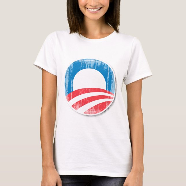 OBAMA-BUTTON Vintage.png Tee (Framsida)