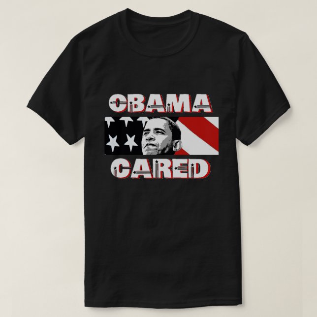 Obama Cared T-Shirt (Design framsida)