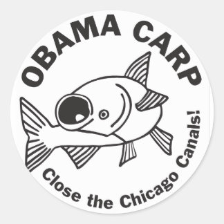 Obama Carp Runt Klistermärke