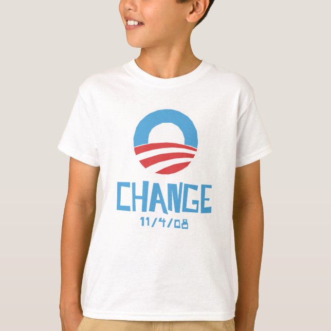 Obama Change Light barn T-shirt (Framsida)