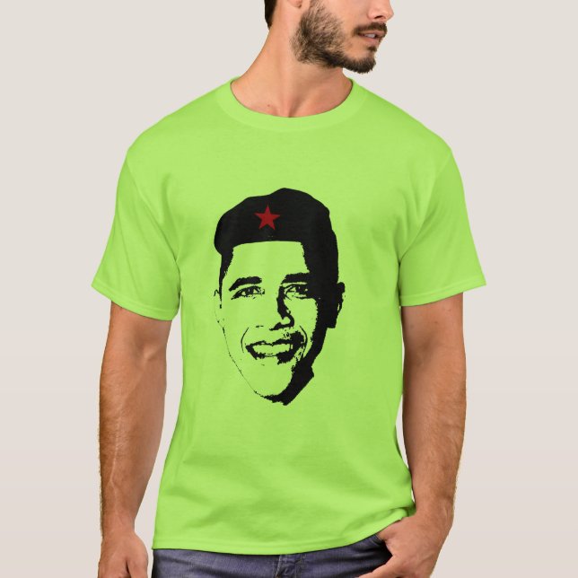 Obama Che Guevara T-tröja T Shirt (Framsida)