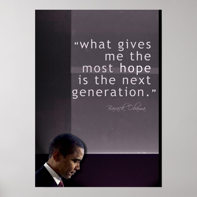 Obama Citat Affisch (Framsidan)