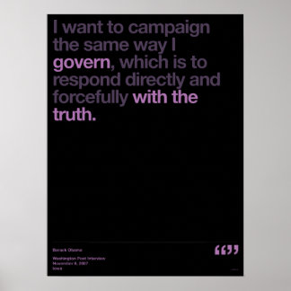Obama-citat Poster