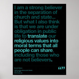 Obama-citat Poster