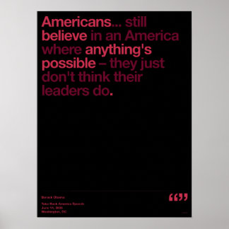 Obama-citat Poster